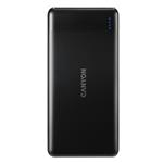 Canyon CNE-CPB1007B Powerbank, polymérová, 10.000 mAh, 1 x USB výstup, micro USB/USB-C vstup, Smart IC, kompaktná, čier