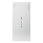 Canyon CNE-CPB1008W Powerbank, polymérová, 10.000 mAh, 5V/2.1A, 2 x vstup (Lightning + microUSB), 2 x výstup (USB-A), 6