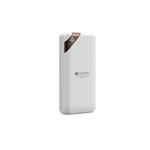 Canyon CNE-CPBP20W Powerbank, polymérová, 20.000 mAh, 2 x USB výstup, micro USB/USB-C vstup, displej, Smart IC, biela