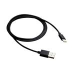 Canyon CNE-USBC1B, 1m kábel USB-C / USB 2.0, 5V 1A, priemer 3.5mm, PVC, čiernt