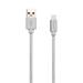 Canyon CNS-MFIC3PW, 1m prémiový opletený kábel Lightning/USB, MFI schválený Apple, perleťovo biely