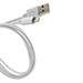 Canyon CNS-MFIC3PW, 1m prémiový opletený kábel Lightning/USB, MFI schválený Apple, perleťovo biely