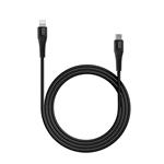 Canyon CNS-MFIC4B, 1.2m kábel USB-C / Lightning, 5V/2.4A, priemer 3.5mm, PVC, čierny