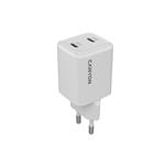 Canyon CU35CC vysokorýchlostná univerzálna nabíjačka do steny 2x USB-C 35W CNS-CUW35CC