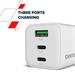 Canyon CU65ACC vysokorýchlostná univerzálna nabíjačka do steny 1x USB-C 65W, 1x USB-C 20W, 1x USB-A 18W CNS-CUW65ACC