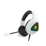 Canyon GH-6, Shadder herný headset, USB / 2x 3.5mm jack, 2m kábel, multicolor RGB podsvietenie, biely CND-SGHS6W