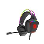 Canyon GH-9A, Darkless herný headset, USB / 2x 3.5mm jack, 2m kábel, multicolor RGB podsvietenie, čierny CND-SGHS9A