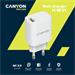 Canyon H-18, univerzálna nabíjačka do steny 1xUSB-A, 18W Quick Charge 3.0, biela CNE-CHA18W