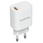 Canyon H-18, univerzálna nabíjačka do steny 1xUSB-A, 18W Quick Charge 3.0, biela CNE-CHA18W