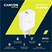 Canyon H-36 vysokorýchlostná univerzálna nabíjačka do steny 1xUSB-A, 36W Quick Charge 3.0 technológia, biel CNE-CHA36W01