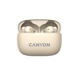 Canyon TWS-10, On Go, 10 ANC, True Wireless Bluetooth slúchadlá do uší, nabíjacia stanica v kazete, béžové CNS-TWS10BG