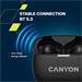 Canyon TWS-10, On Go, 10 ANC, True Wireless Bluetooth slúchadlá do uší, nabíjacia stanica v kazete, čierna CNS-TWS10B