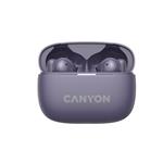 Canyon TWS-10, On Go, 10 ANC, True Wireless Bluetooth slúchadlá do uší, nabíjacia stanica v kazete, fialové CNS-TWS10PL