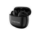 Canyon TWS-5, True Wireless Bluetooth slúchadlá do uší, USB-C nabíjanie, nabíjacia stanica v kazete, čierne CNS-TWS5B