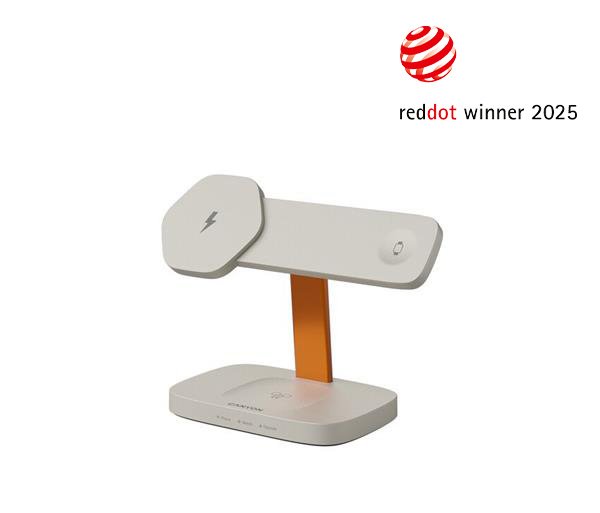 Canyon WCS-310, Hexagon 310, 3v1, bezdrôtová Qi nabíjacia stanica pre 3 zariadenia simultánne, svetlošedá CNS-WCS310LGOR