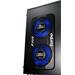 Case EUROCASE ML9001 black, HDAU 4xUSB bez zdroja blue led 12cm fan Gaming ML9001BKEUbez