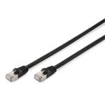 CAT 6 S-FTP outdoor patch cable, Cu, PE, AWG 27/7, length 3 m, black sheath color DK-1644-030/BL-OD