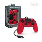 Cirka NuForce Wired Game Controller for PS4/PC/Mac (Red) M07527-RD