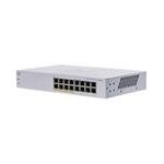 Cisco switch CBS110-16PP, 16xGbE RJ45, fanless, PoE, 64W - REFRESH CBS110-16PP-EU-RF