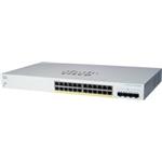 Cisco switch CBS220-24FP-4X, 24xGbE RJ45, 4x10GbE SFP+, PoE+, 382W - REFRESH CBS220-24FP-4X-EU-RF