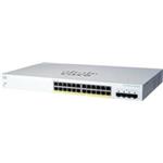 Cisco switch CBS220-24P-4G-UK, 24xGbE RJ45, 4xSFP, PoE+, 195W - REFRESH CBS220-24P-4G-UK-RF