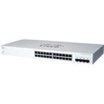 Cisco switch CBS220-24T-4G, 24xGbE RJ45, 4xSFP, fanless - REFRESH CBS220-24T-4G-EU-RF