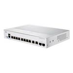 Cisco switch CBS250-8T-E-2G, 8xGbE RJ45, 2xRJ45/SFP combo, fanless - REFRESH CBS250-8T-E-2G-EU-RF