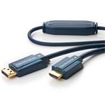 ClickTronic HQ OFC kabel DisplayPort - HDMI typ A, zlacené kon., 3D, M/M, 20m CLICK70726