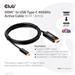 Club3D aktivní kabel HDMI na USB-C, 4K60Hz, 1.8m, M/M CAC-1334