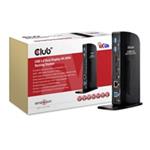 Club3D Dokovací stanice USB 3.0 Dual Display 4K60Hz (6x USB 3.0/2x DP/Ethernet/USB-B/2x audio) CSV-1460