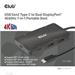 Club3D Dokovací stanice USB Gen2 Type-C na Dual DisplayPort 4k60Hz 7-in-1 Portable Dock CSV-1598