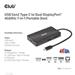 Club3D Dokovací stanice USB Gen2 Type-C na Dual DisplayPort 4k60Hz 7-in-1 Portable Dock CSV-1598