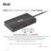 Club3D Dokovací stanice USB Gen2 Type-C na Dual DisplayPort 4k60Hz 7-in-1 Portable Dock CSV-1598