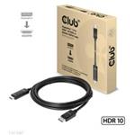 Club3D kabel DP 1.4 na HDMI, 4K120Hz nebo 8K60Hz HDR10, M/M, 3m CAC-1087