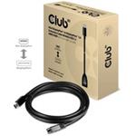 Club3D Kabel Mini DisplayPort 1.4 na DisplayPort 8K 60Hz DSC 1.2 HBR3 HDR Bidirectional (M/F), 1m CAC-1121