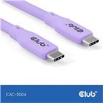 Club3D Kabel USB-C 4.0, 20Gbps, 4K60Hz, PD 240W, 2m, fialová CAC-3004