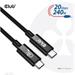 Club3D kabel USB-C, Data 20Gbps, PD 240W(48V/5A) EPR M/M 2m CAC-1575