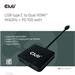 Club3D Video hub MST USB-C na 2xHDMI + USB-C PD 3.0, 4K60Hz CSV-1558