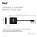 Club3D Video hub MST USB-C na 2xHDMI + USB-C PD 3.0, 4K60Hz CSV-1558