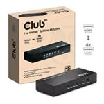 Club3D Video rozbočovač 1:4 HDMI 2.0 4K120Hz, 4 porty, černá CSV-1385