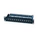 CNS 10" patch panel 12port Cat6, FTP, blok 110, vyväz. lišta, 1U čierny ECTPS12-KR-C6C/BK