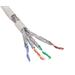 CNS kabel S/FTP, Cat6A, drát, Eca, LSOH, cievka 305m - šedá CNS-SLDF6AL-305-GR