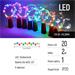 COLORWAY 5x LED řetěz/ vnitřní / 5x 20 LED / délka 5x 2m / více barevný/ napájení baterie CW-GC-20L2BMC