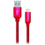 Colorway Datový Kabel USB-Apple Lightning/ 2.1A/ 1m/ Červený CW-CBUL004-RD