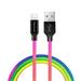 Colorway Datový Kabel USB-Apple Lightning/ 2.4A/ 1m/ Multicolor CW-CBUL016-MC