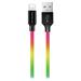 Colorway Datový Kabel USB-Apple Lightning/ 2.4A/ 1m/ Multicolor CW-CBUL016-MC