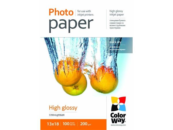 COLORWAY fotopapír/ high glossy 200g/m2, 13x18 / 100 kusů PG2001005R