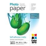 COLORWAY fotopapír/ matte self-adhesive 120g/m2, A4/ 50 kusů PMS1208050A4