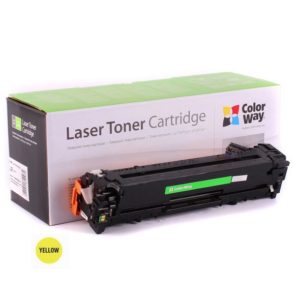 COLORWAY kompatibilní toner pro HP CB542A/ Žlutý/ 1 400 stran CW-H542YEU