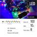 COLORWAY LED řetěz/ vnitřní / 100 LED / délka 10m / více barevný/ 8 funkcí/ napájení USB CW-G-100L10UMC